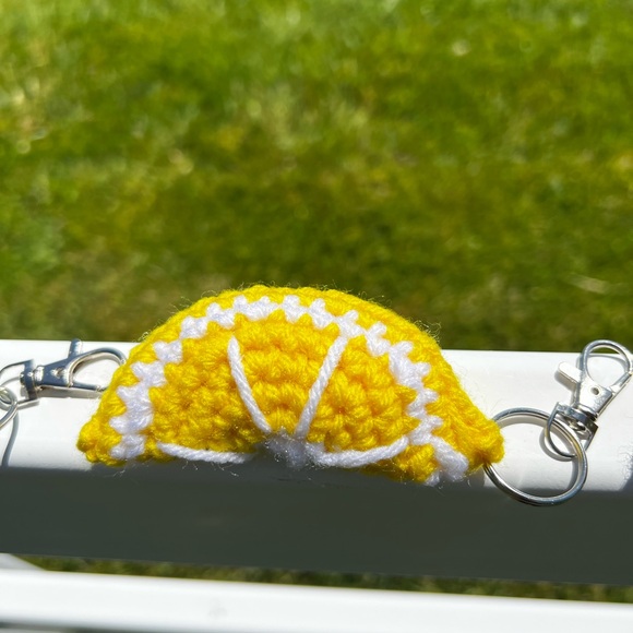 3/$20 Hand Crocheted Fruit Slice Keychain & Bag Charm! - Picture 9 of 17